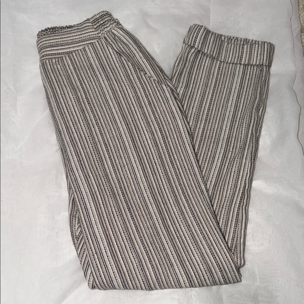 Striped Pants - Gray